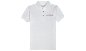 Embroidered Men's Polo Shirt - White